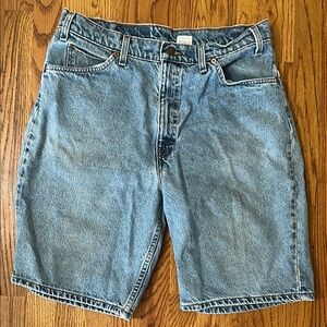 Levi's Blue Jean Shorts Raw Hem Classic Style
